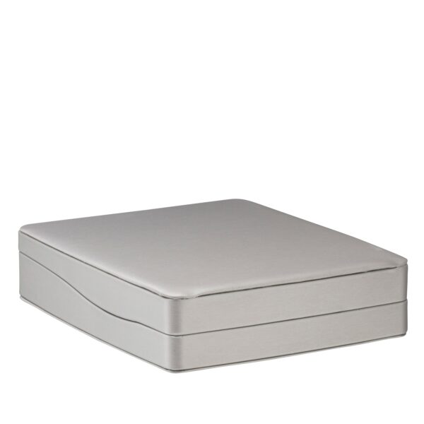 Premium leatherette necklace box with lustre finish, custom logo branding, and foam insert for jewelry packaging