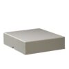 Premium leatherette necklace box with lustre finish, custom logo branding, and foam insert for jewelry packaging