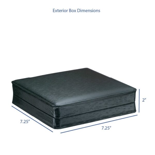 Textured Leatherette Necklace Box, Custom Jewelry Packaging Textured leatherette necklace jewelry box with custom logo branding, premium finish, and customizable interior insert