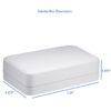 Soft leatherette necklace box with custom logo, foam insert, and premium finish for jewelry brands