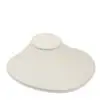 Custom leatherette necklace display stand with laydown design for jewelry retail packaging and e-commerce