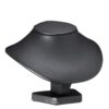 Leatherette round necklace display stand with custom color branding options for retail jewelry packaging