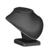 Custom Leatherette Necklace Display Stand - 4" Pendant Holder Leatherette necklace display stand with 4-inch neck width, custom jewelry pendant holder, available in multiple colors and finishes