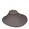 Custom leatherette necklace display stand with laydown design for jewelry retail packaging and e-commerce