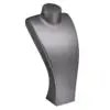 Premium leatherette tall necklace display stand with custom branding for jewelry retailers and boutiques