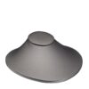 Custom leatherette necklace display stand with laydown design for jewelry retail packaging and e-commerce