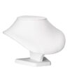 Premium leatherette 4-inch round necklace display stand with padded cradle for jewelry packaging