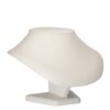 Premium leatherette 4-inch round necklace display stand with padded cradle for jewelry packaging