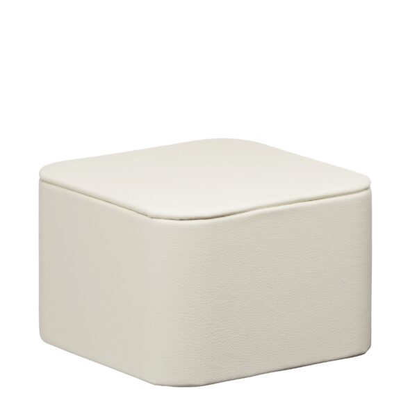 Custom Leatherette Square Pedestal Jewelry Display Tray Premium leatherette square pedestal display tray for jewelry retail and gifting