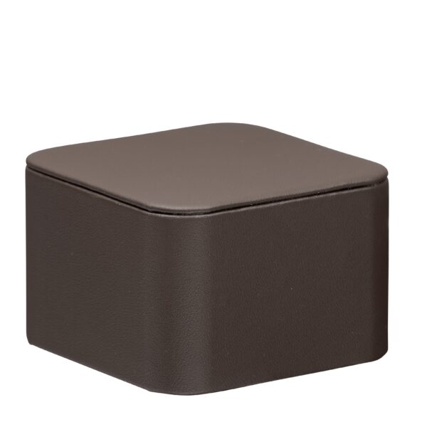Custom Leatherette Square Pedestal Jewelry Display Tray Premium leatherette square pedestal display tray for jewelry retail and gifting