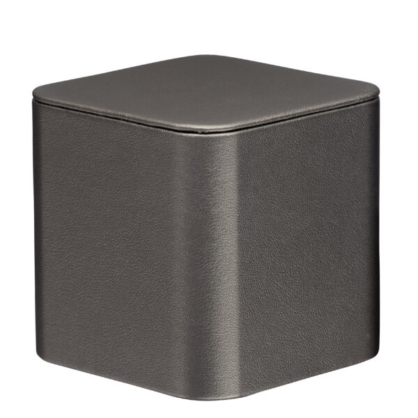 Custom Leatherette Medium Square Pedestal Display for Jewelry Retail Leatherette square pedestal display for jewelry retail, trade shows, and luxury unboxing with custom logo branding