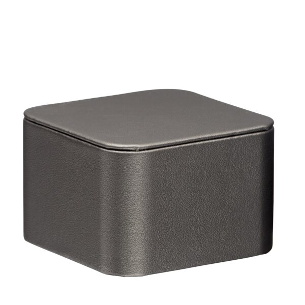 Custom Leatherette Square Pedestal Jewelry Display Tray Premium leatherette square pedestal display tray for jewelry retail and gifting