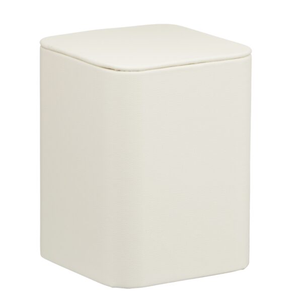 Custom Leatherette Tall Square Pedestal Jewelry Display Stand Custom leatherette tall square pedestal jewelry display stand with branded logo, premium finish, and custom insert for retail showcase