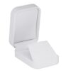 Premium soft leatherette pendant and earring jewelry display box with custom logo printing and foam insert options