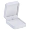 Premium soft leatherette pendant and earring jewelry display box with custom logo printing and foam insert options