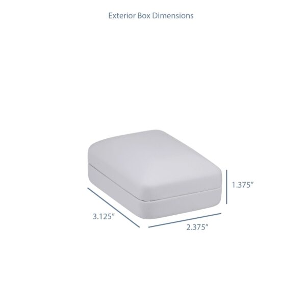 Leatherette Rounded Pendant Box – Custom Branded Jewelry Packaging Leatherette rounded pendant box with embossed logo and cushioned interior insert for luxury jewelry packaging