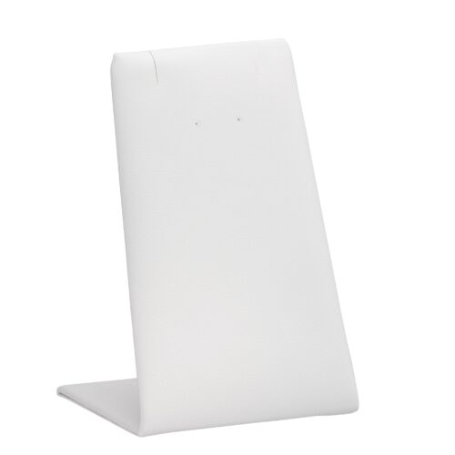Custom leatherette pendant and earring display stand for jewelry retail packaging