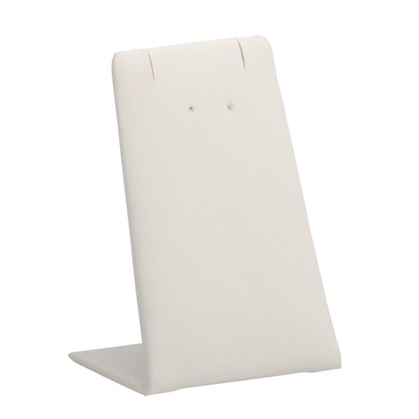 Custom leatherette pendant and earring display stand for jewelry retail packaging