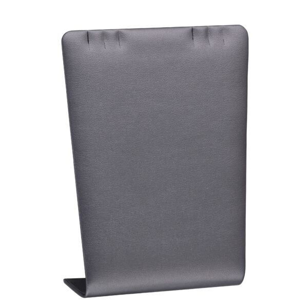 Custom Leatherette Wide Pendant Display Stand – Wholesale Jewelry Packaging Custom leatherette pendant display stand with embossed logo, ideal for jewelry retail packaging and brand presentation