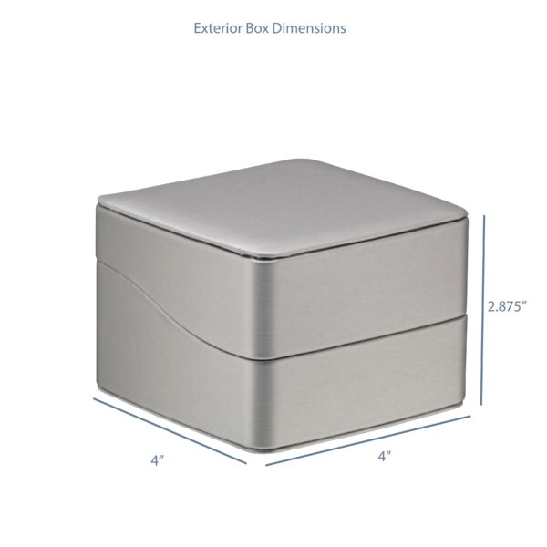 Custom leatherette pillow box with soft faux-leather finish for luxury jewelry packaging and gift presentation