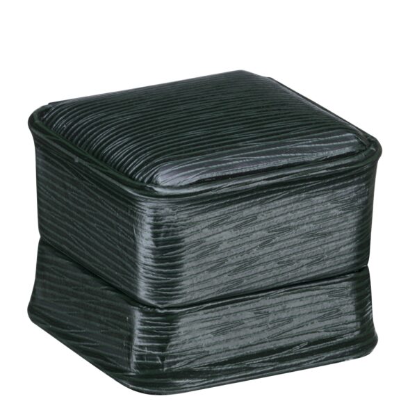 Textured Leatherette Ring Box – Custom OEM Jewelry Packaging Premium textured leatherette ring box with custom gold-foil branding and satin cushion interior for jewelry packaging