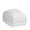 Custom Leatherette Rounded Ring Box – Premium White Label Jewelry Packaging Premium custom leatherette rounded ring box with soft-touch finish, curved design, and custom logo branding