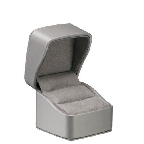 Linea Leatherette Ring Box – Premium Custom Jewelry Packaging Linea leatherette premium ring box with custom branding and lustre finish, Lustre Collection jewelry packaging
