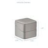 Linea leatherette premium ring box with custom branding and lustre finish, Lustre Collection jewelry packaging