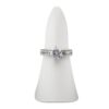 Custom Leatherette Ring Cone Display Stand for Retail Jewelry Premium leatherette ring cone display stand with custom logo branding for jewelry retail packaging