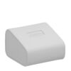 Leatherette single ring display stand with customizable logo branding for wholesale jewelry packaging