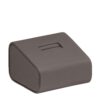 Leatherette single ring display stand with customizable logo branding for wholesale jewelry packaging