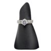 Custom Leatherette Ring Cone Display Stand for Retail Jewelry Premium leatherette ring cone display stand with custom logo branding for jewelry retail packaging