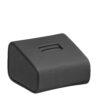 Leatherette single ring display stand with customizable logo branding for wholesale jewelry packaging
