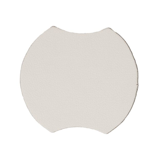 Premium custom leatherette ring display pad in multiple colors with embossed branding for luxury jewelry packaging