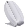 Leatherette multi-ring display stand with cushioned roll inserts for jewelry retail packaging