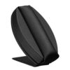 Leatherette multi-ring display stand with cushioned roll inserts for jewelry retail packaging