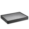 Leatherette 56-ring stackable foam jewelry display tray with custom branding options
