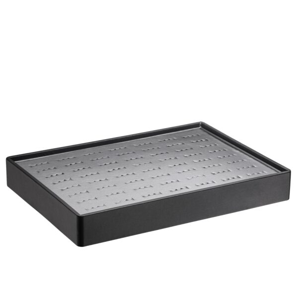Leatherette 56-ring stackable foam jewelry display tray with custom branding options