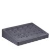 Leatherette 20-Ring Display Tray – Custom Jewelry Ring Holder, Factory-Direct OEM Custom leatherette 20-ring jewelry display tray with velvet interior for retail or gift packaging