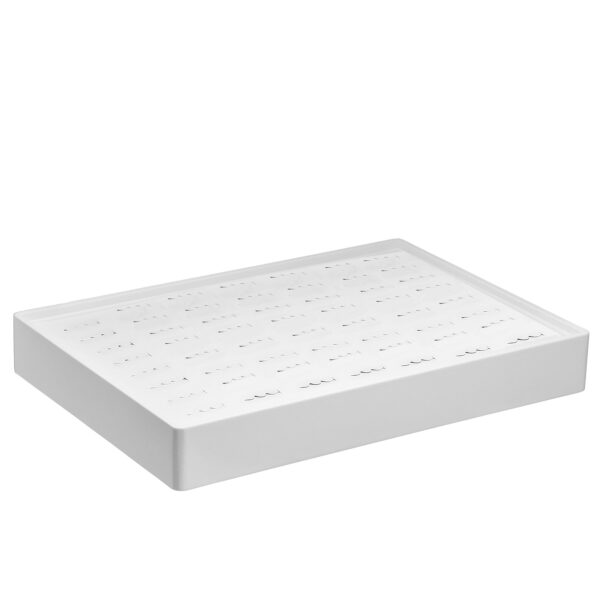 Leatherette 56-ring stackable foam jewelry display tray with custom branding options