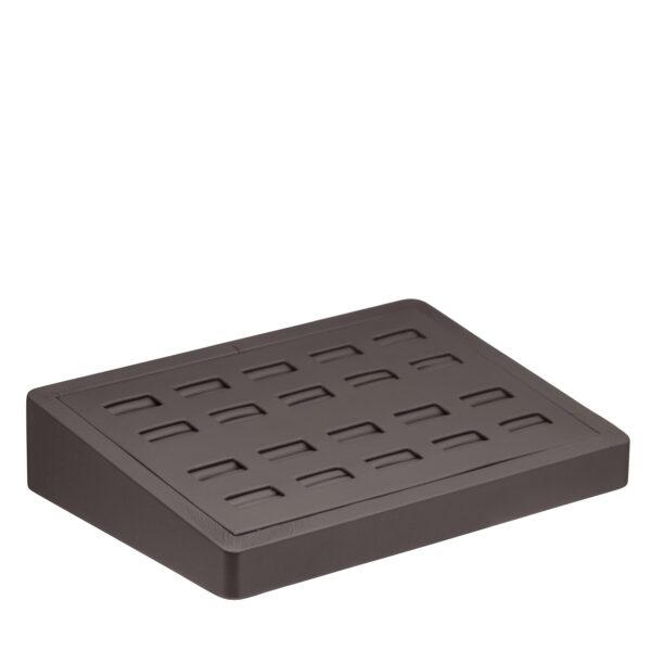 custom-leatherette-ring-display-tray-05-005 Leatherette 20-Ring Display Tray – Custom Jewelry Ring Holder, Factory-Direct OEM