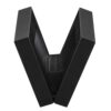 Black LED slim engagement ring box with custom branding and illuminated display—premium jewelry packaging