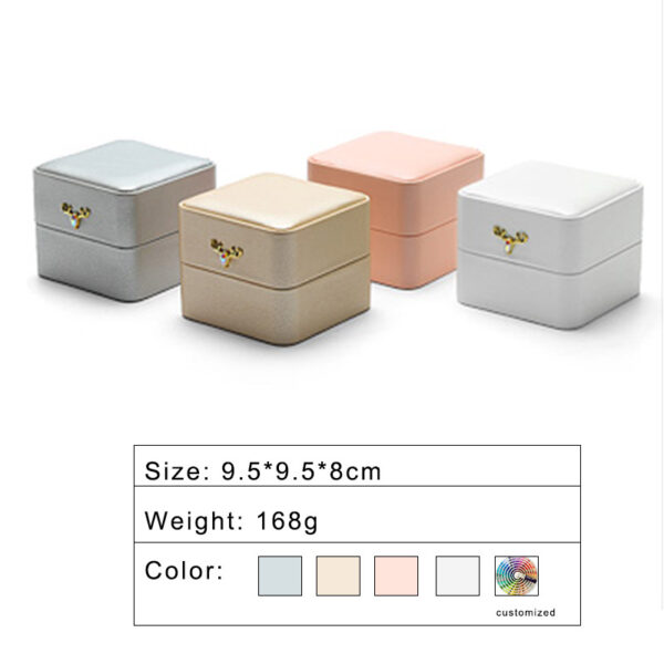 Custom LED Jewelry Packaging Boxes with Private Label OEM Design Custom LED jewelry packaging box with integrated light feature and branded design display