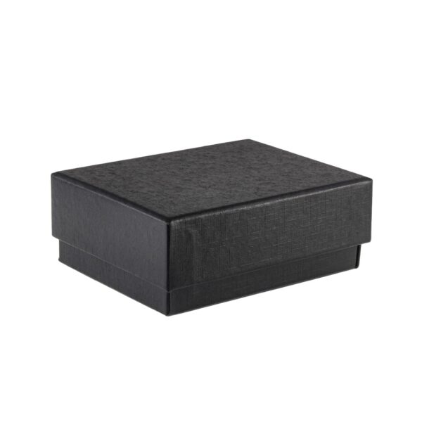 Black LED pendant box with integrated lighting, custom foam insert, and branded exterior – premium jewelry packaging
