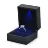 Premium custom LED-illuminated ring box with jewelry insert for wholesale packaging