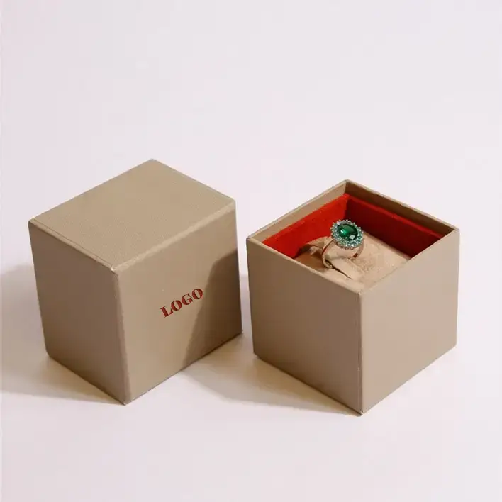 Classic Italianate rigid lid and base jewelry box with custom logo foil stamping and velvet lining, factory-direct OEM