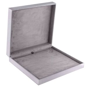 Linen Weave Necklace Box – Custom OEM Jewelry Packaging