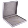 Linen Weave Necklace Box – Custom OEM Jewelry Packaging Premium linen weave necklace box with custom logo printing and foam insert for jewelry brands