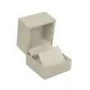 Custom Linen Weave Earring Box | Factory-Direct Jewelry Packaging Linen weave earring box with custom logo branding, foam insert, and fabric exterior for jewelry packaging