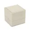 Custom Linen Weave Earring Box | Factory-Direct Jewelry Packaging Linen weave earring box with custom logo branding, foam insert, and fabric exterior for jewelry packaging